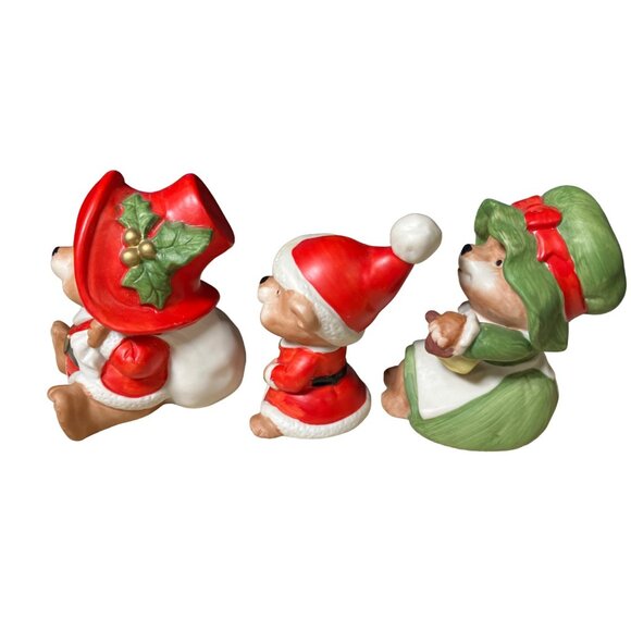 HOMCO Ceramic Christmas Bears # 5600 Set of 3 - Picture 8 of 15